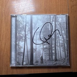 Signed Taylor Swift Folklore CD without heart